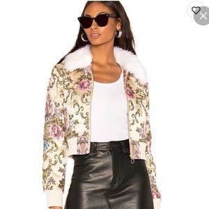 LPA 618 Jacquard Embroidered Bomber Jacket
